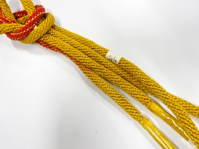 未使用品　正絹　手組帯締め
